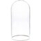 Plymor 5.5" x 11" Glass Display Dome Cloche with Silver Rim (no Base)